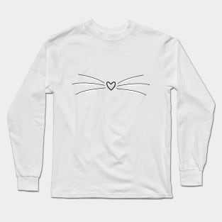 Cute girly kitty nose Long Sleeve T-Shirt